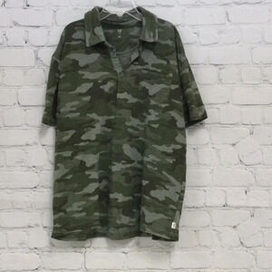 Gap size XL Boys Camouflage Collar Short Sleeve Top